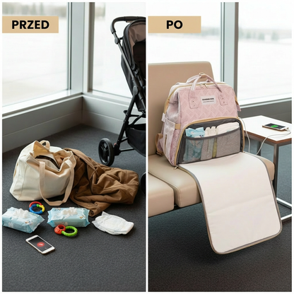 Zelmorya™ – luksusowa torba na pieluchy 3 w 1