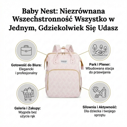 Zelmorya™ – luksusowa torba na pieluchy 3 w 1